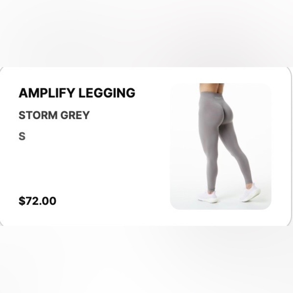 Alphalete Storm Grey Amplify Legging